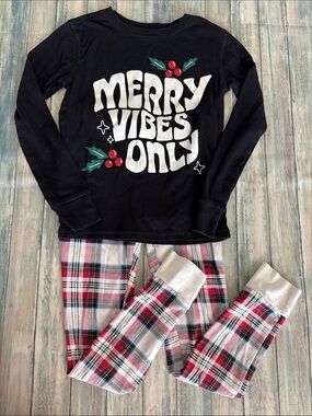 Old Navy Plaid Pajama Set (Sz: 10)
